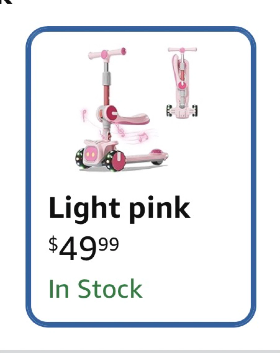 Pink 3-Wheel Scooter for Kids⚽️