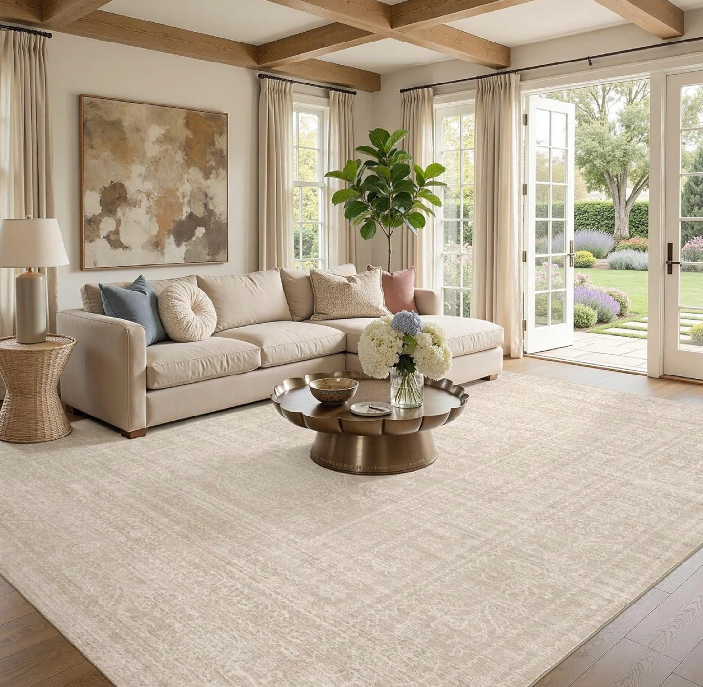 Classic Beige Area Rug 10x12 - photo 2
