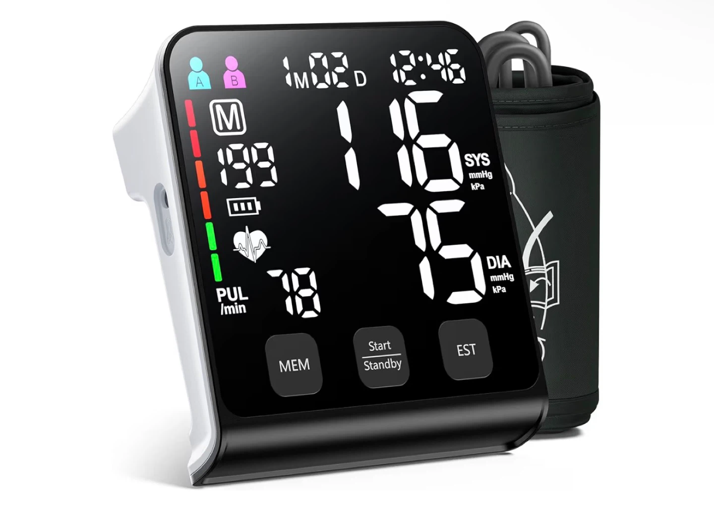 Wamelpri Upper Arm Electronic Blood Pressure Monitor