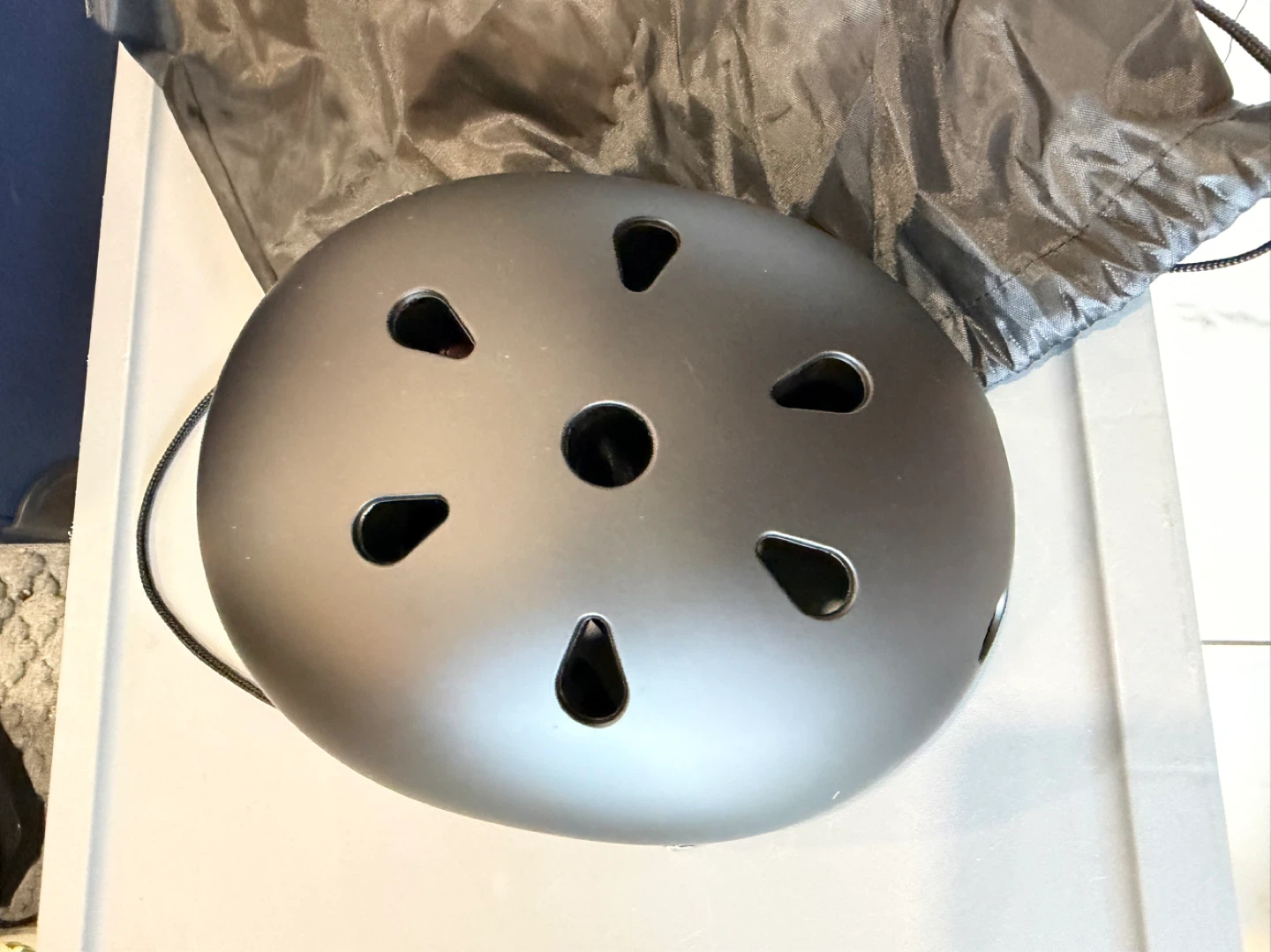 Black Matte Bicycle Helmet - Size S