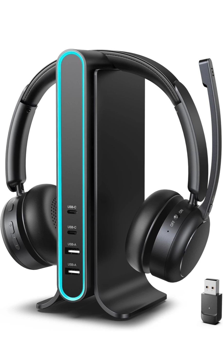 KH155M Stereo Wireless Headset with Charging Stand