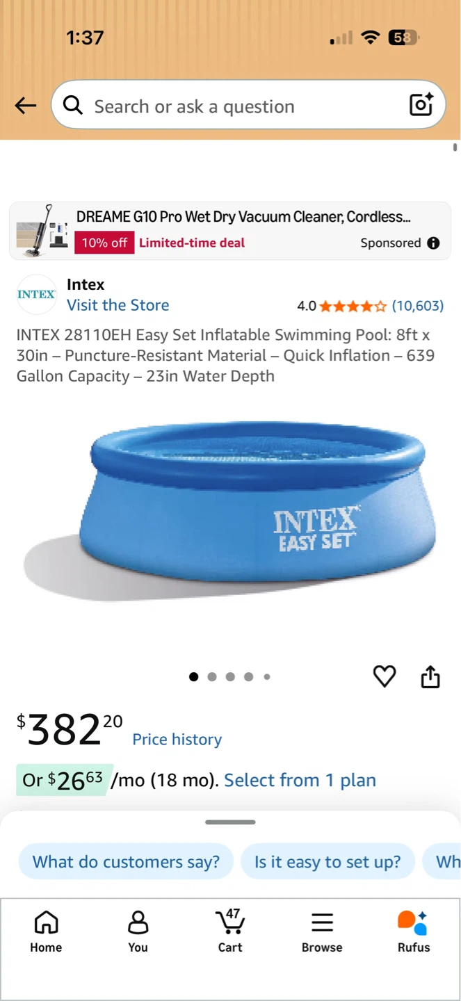 Intex Easy Set 8ft x 30in Inflatable Pool - photo 2