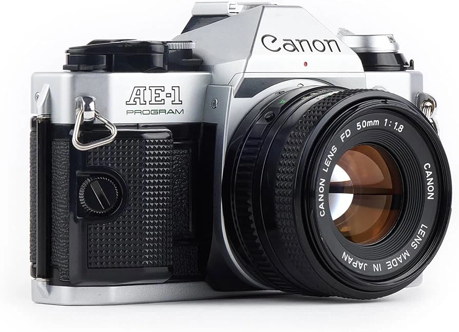 Canon AE-1 Program 35mm Film Camera with 50mm f/1.8 Lens