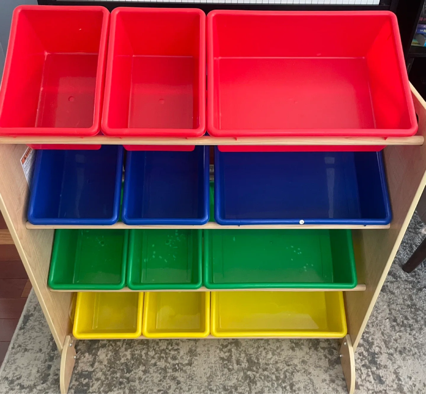 Kids Toy Organizer Shelf with Bins