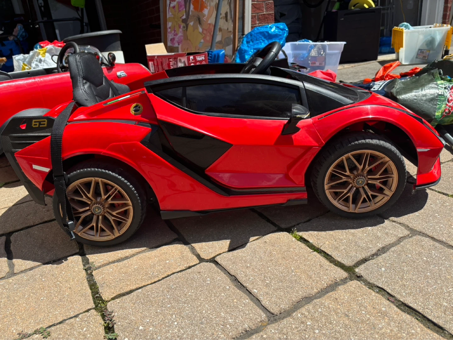 ⚽️ Kids Ride-On Lamborghini SIAN Electric Toy Car - Red