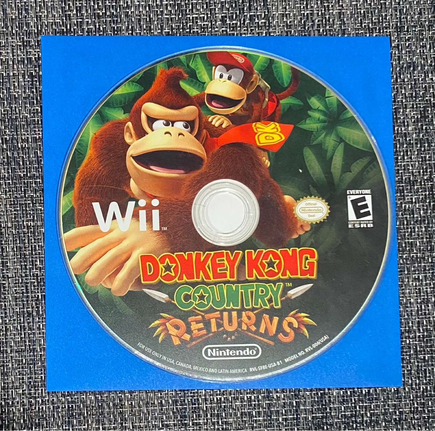 Wii Donkey Kong Country Returns Game Disc