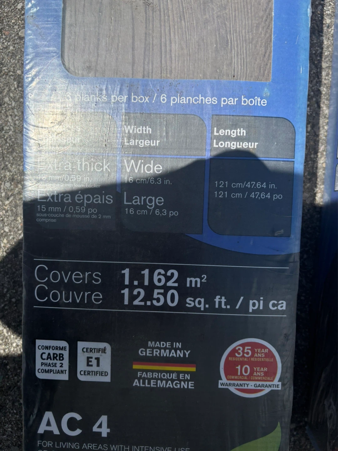 ⚽️ 3 packs - Golden Select Laminate Flooring - Silverwood - photo 3