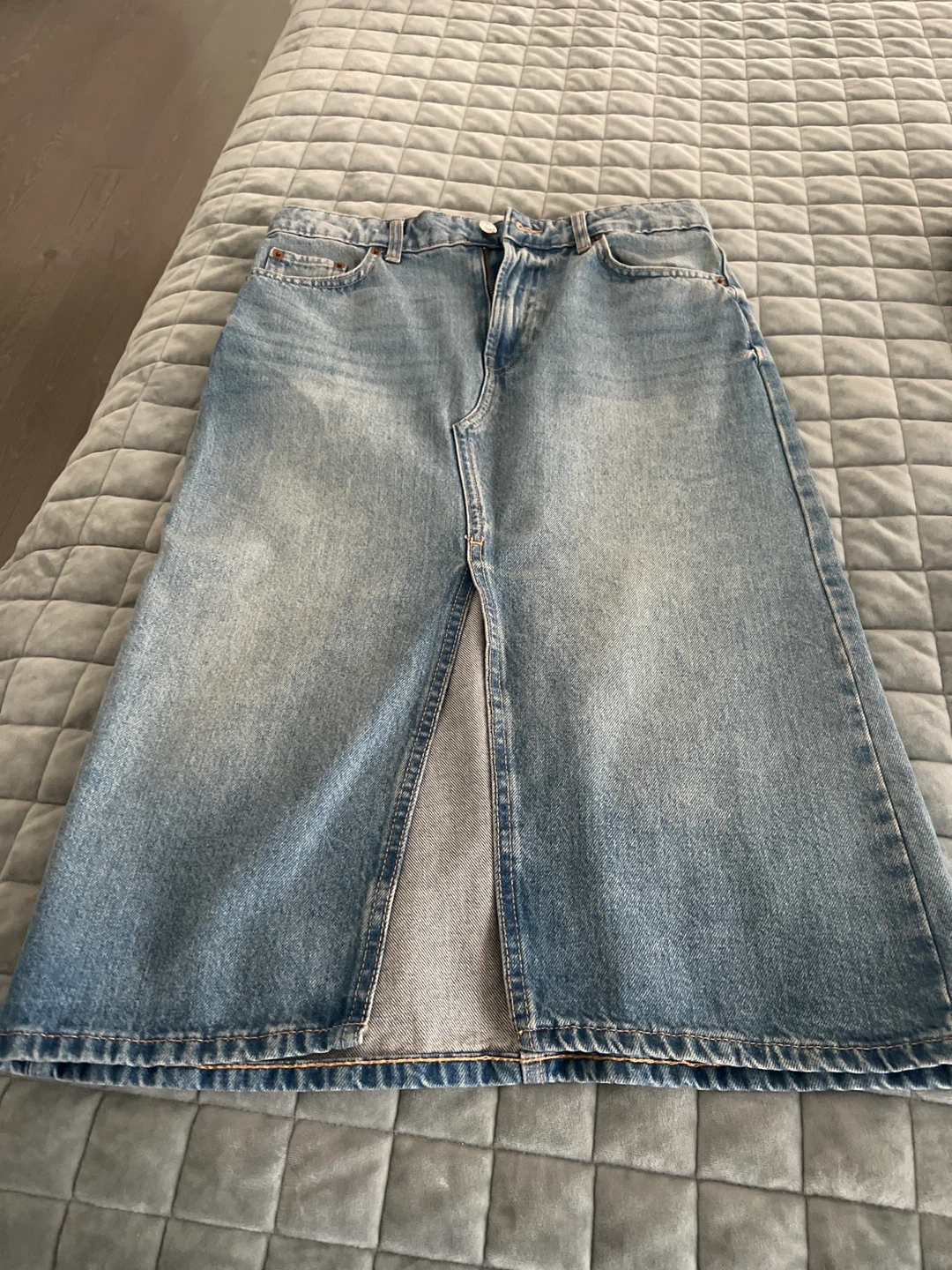 Denim Midi Skirt