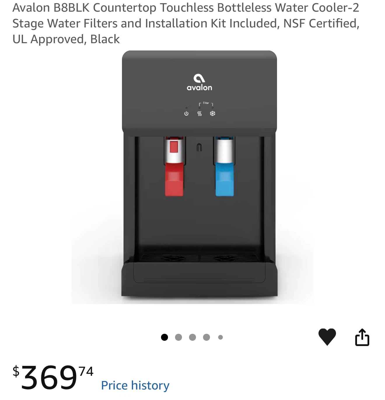 Avalon B8BLK Countertop Water Cooler