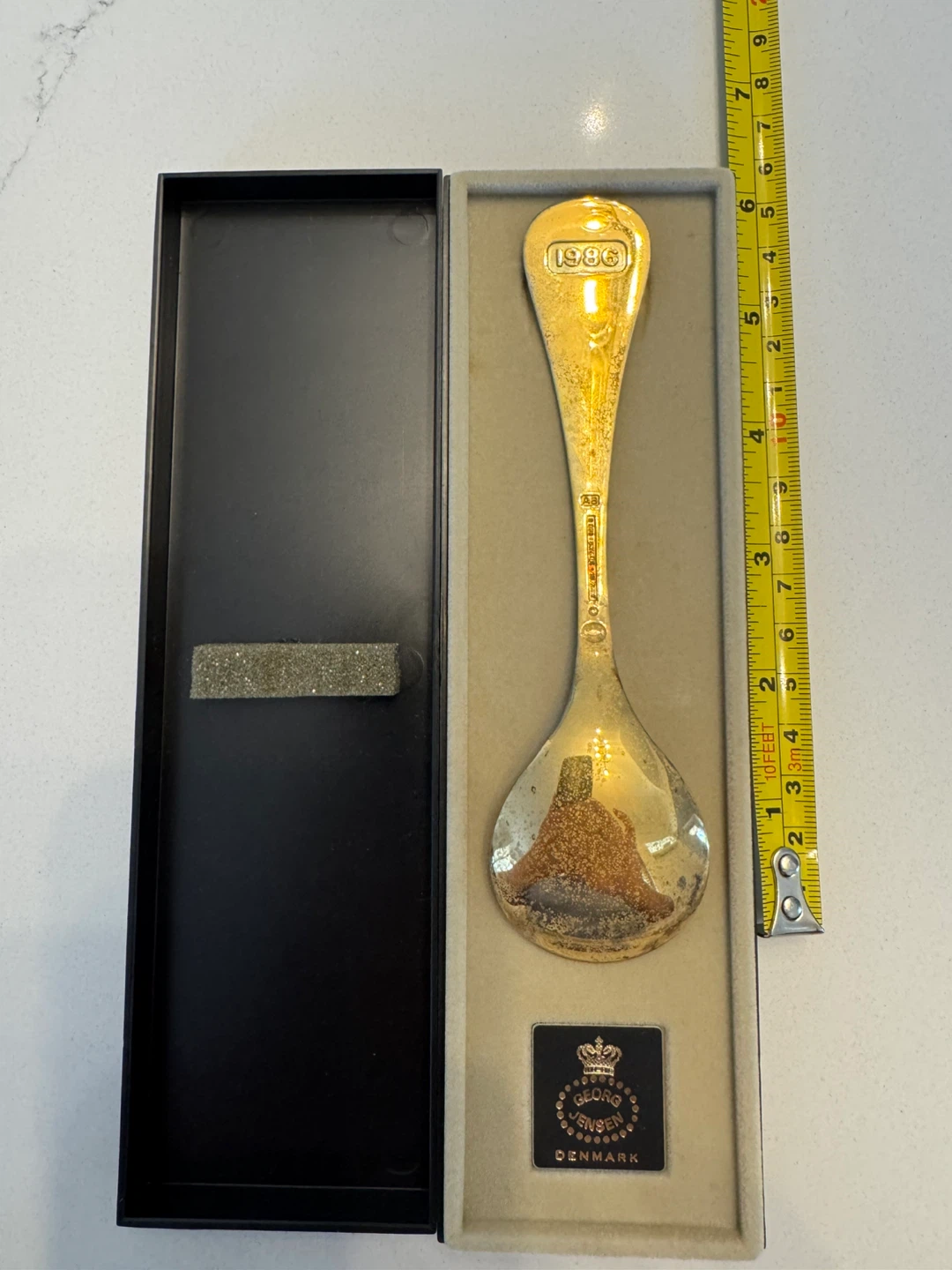Georg Jensen Sterling 925 Denmark 1986 Commemorative Spoon - photo 3