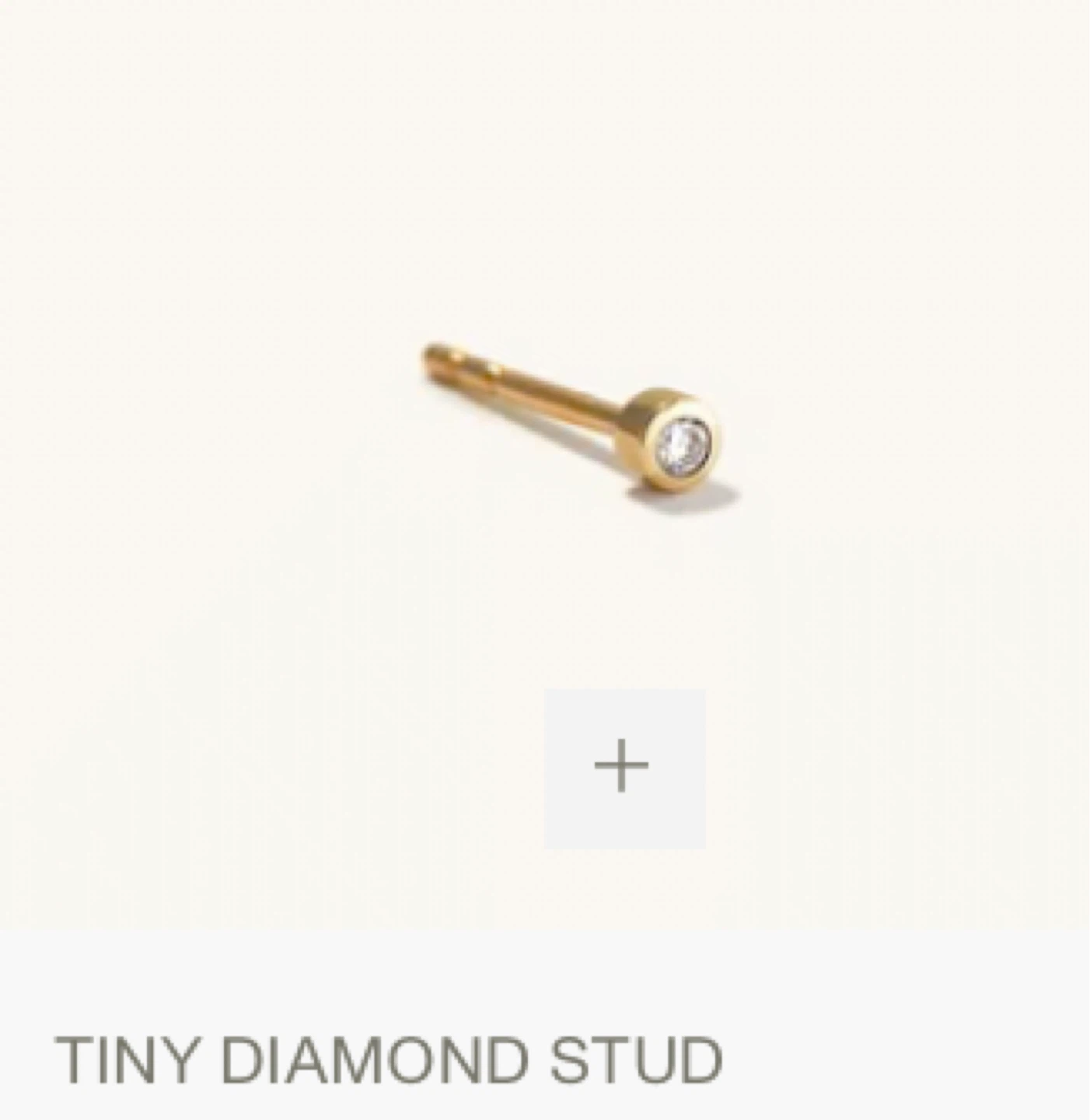 Tiny Diamond Stud Earring⚽️