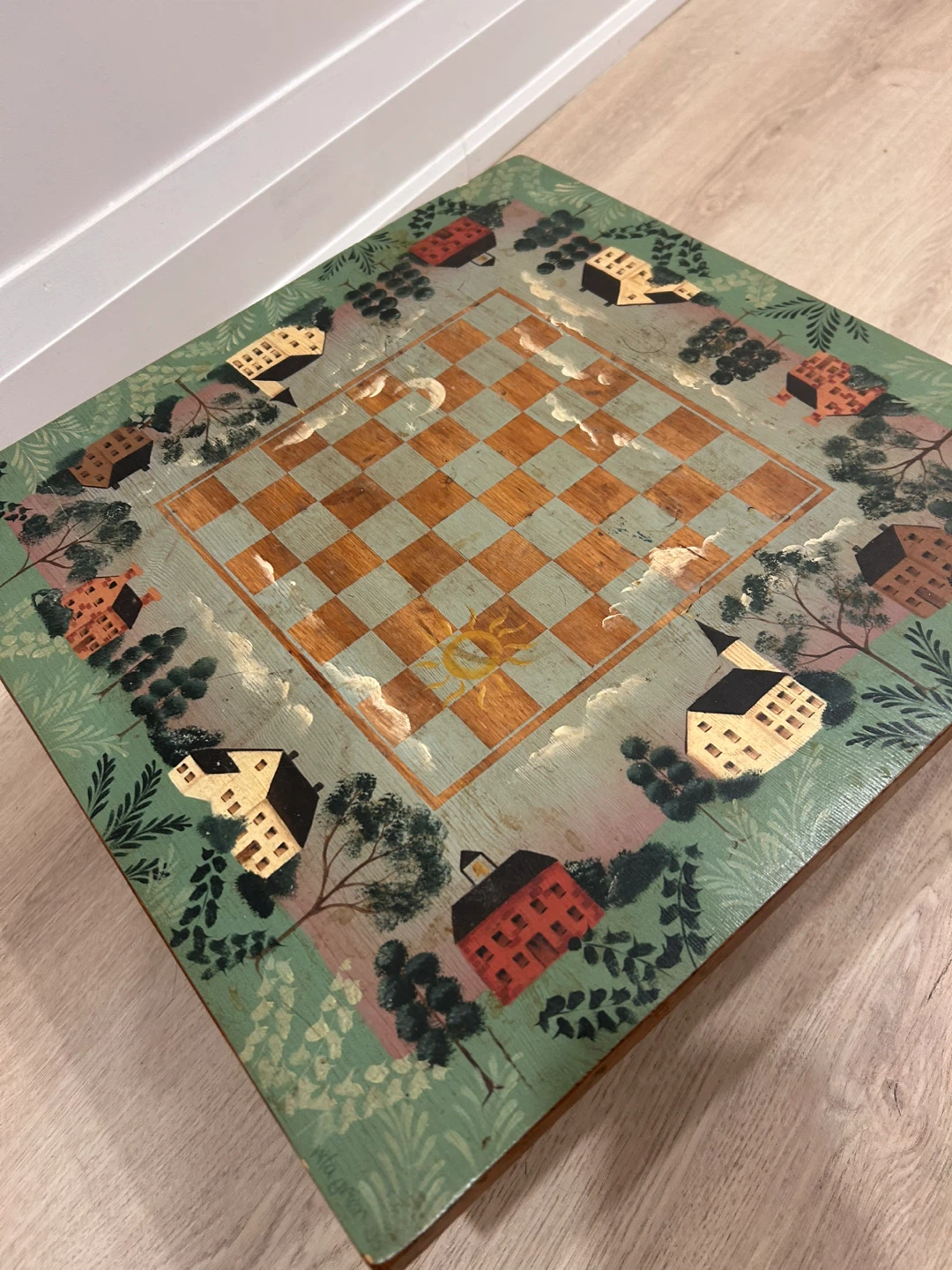 Handmade decorative chess board - photo 4