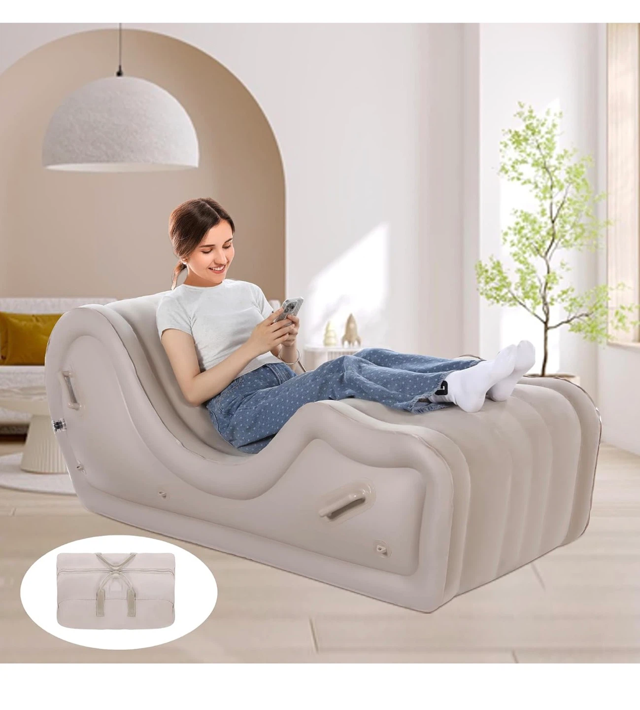 BALAPET Inflatable Yoga Chaise Lounge Reading  Chair E60 - photo 5