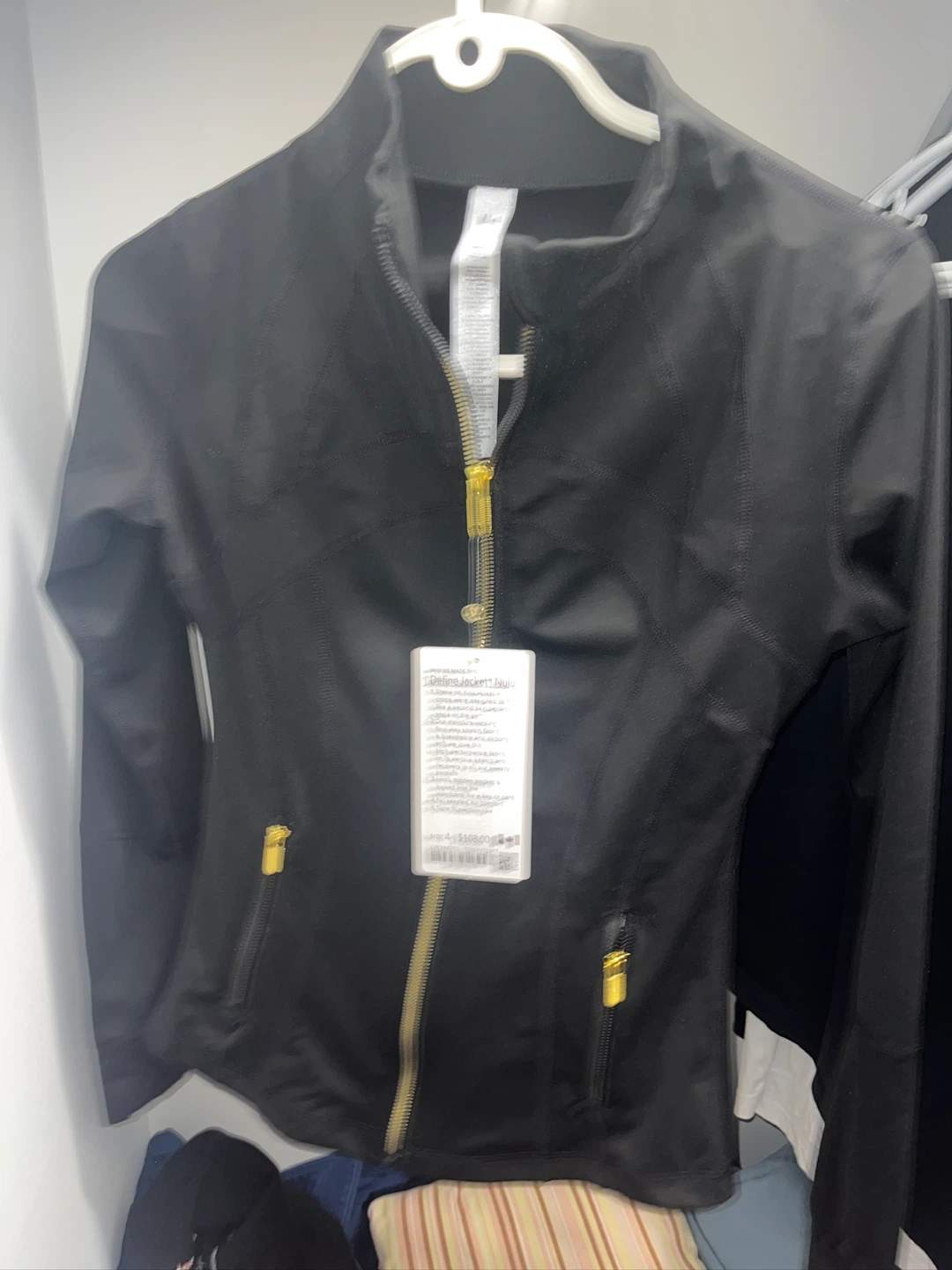 Lululemon Black Zip-Up Jacket and Leggings Set