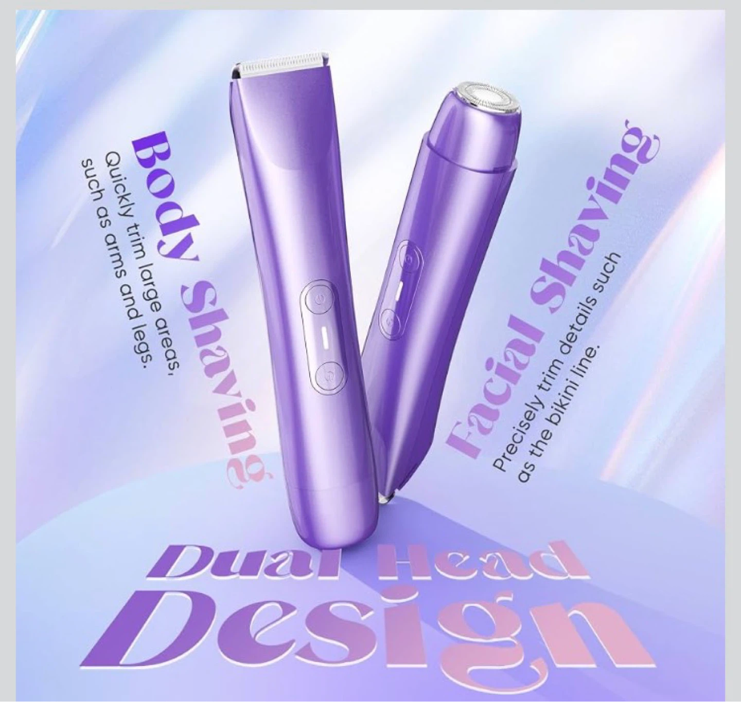 Dual Head Trimmer - 2-in-1 Body & Face Shaver - photo 2