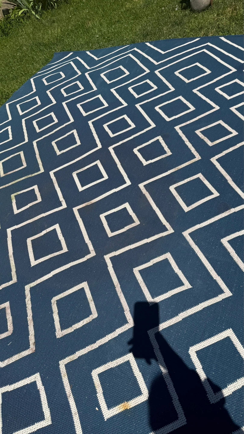 Large Blue Geometric Area Rug - photo 5
