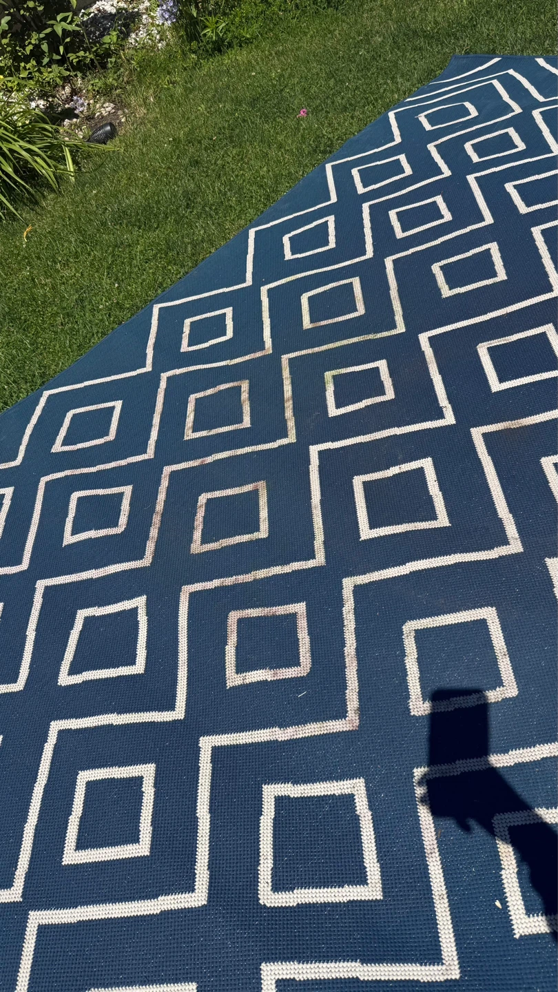 Large Blue Geometric Area Rug - photo 3