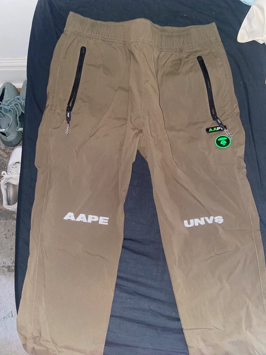 AAPE bape Cargo Pants - Olive Green