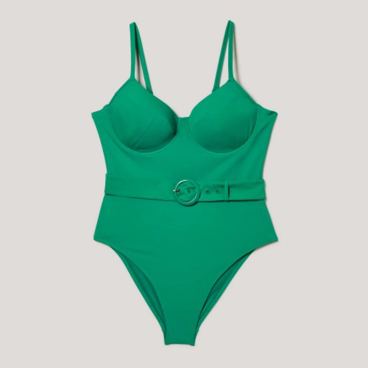 Joe Fresh Green One-Piece Swimsuit with Belt - photo 3