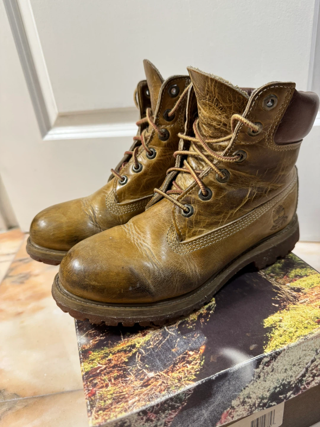 Timberland Women's Wheat/Tan Leather Lace-Up Boot ⚽️ - photo 2