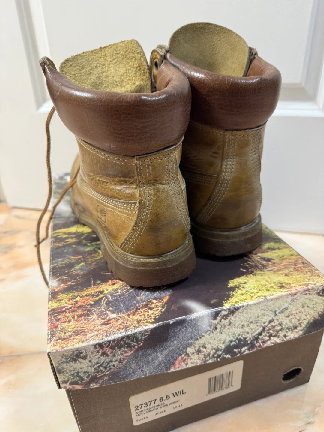 Timberland Women's Wheat/Tan Leather Lace-Up Boot ⚽️ - photo 5
