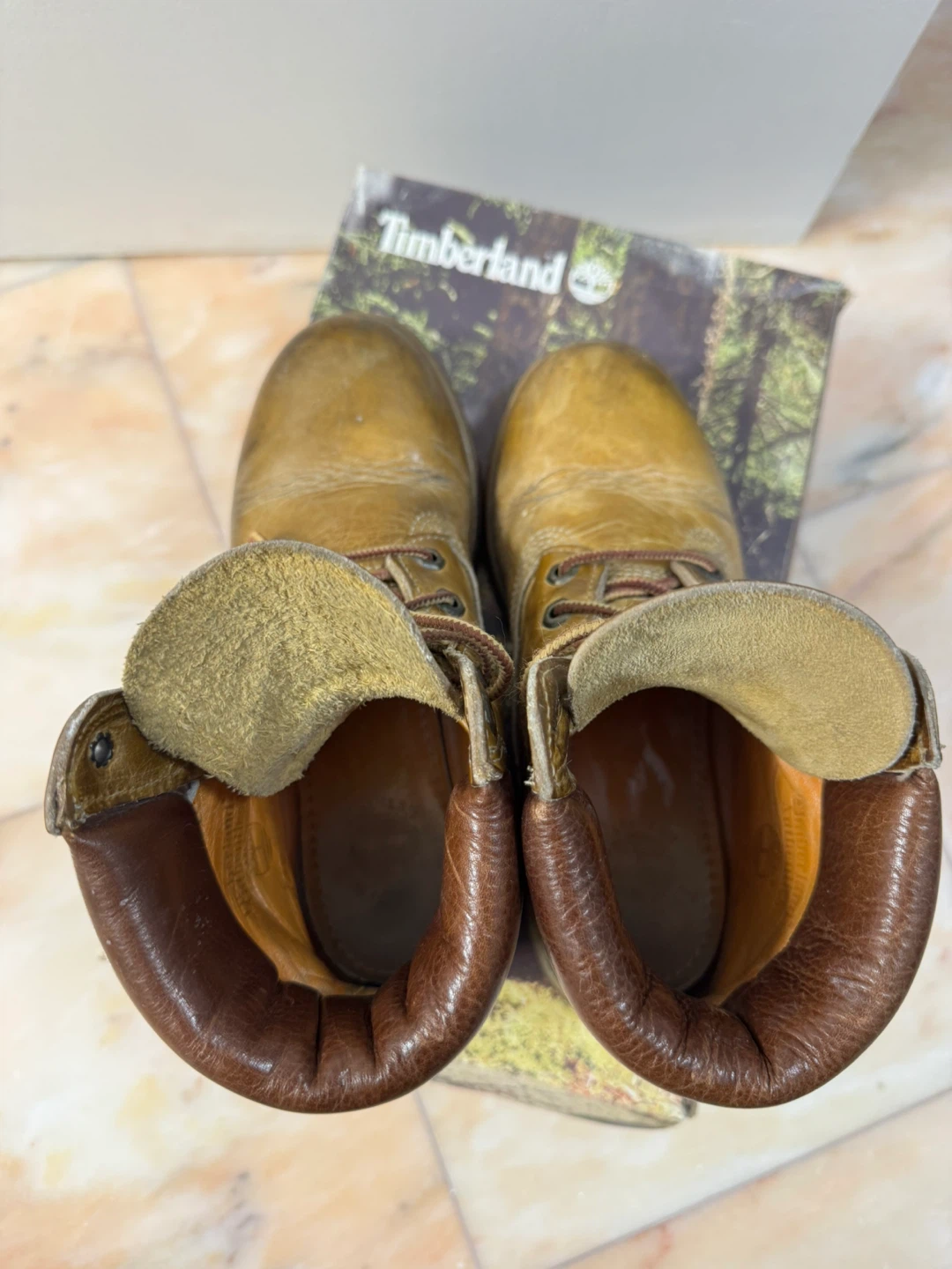 Timberland Women's Wheat/Tan Leather Lace-Up Boot ⚽️ - photo 4