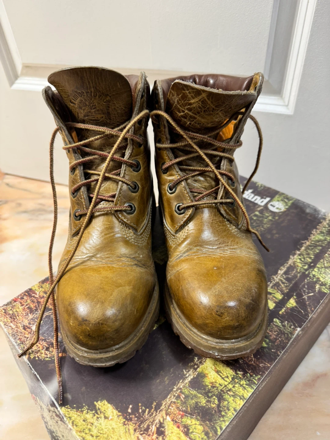 Timberland Women's Wheat/Tan Leather Lace-Up Boot ⚽️ - photo 3