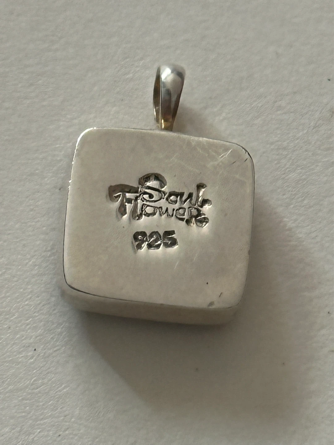 Vintage Soul Flower Onyx and Sterling Pendant - photo 4