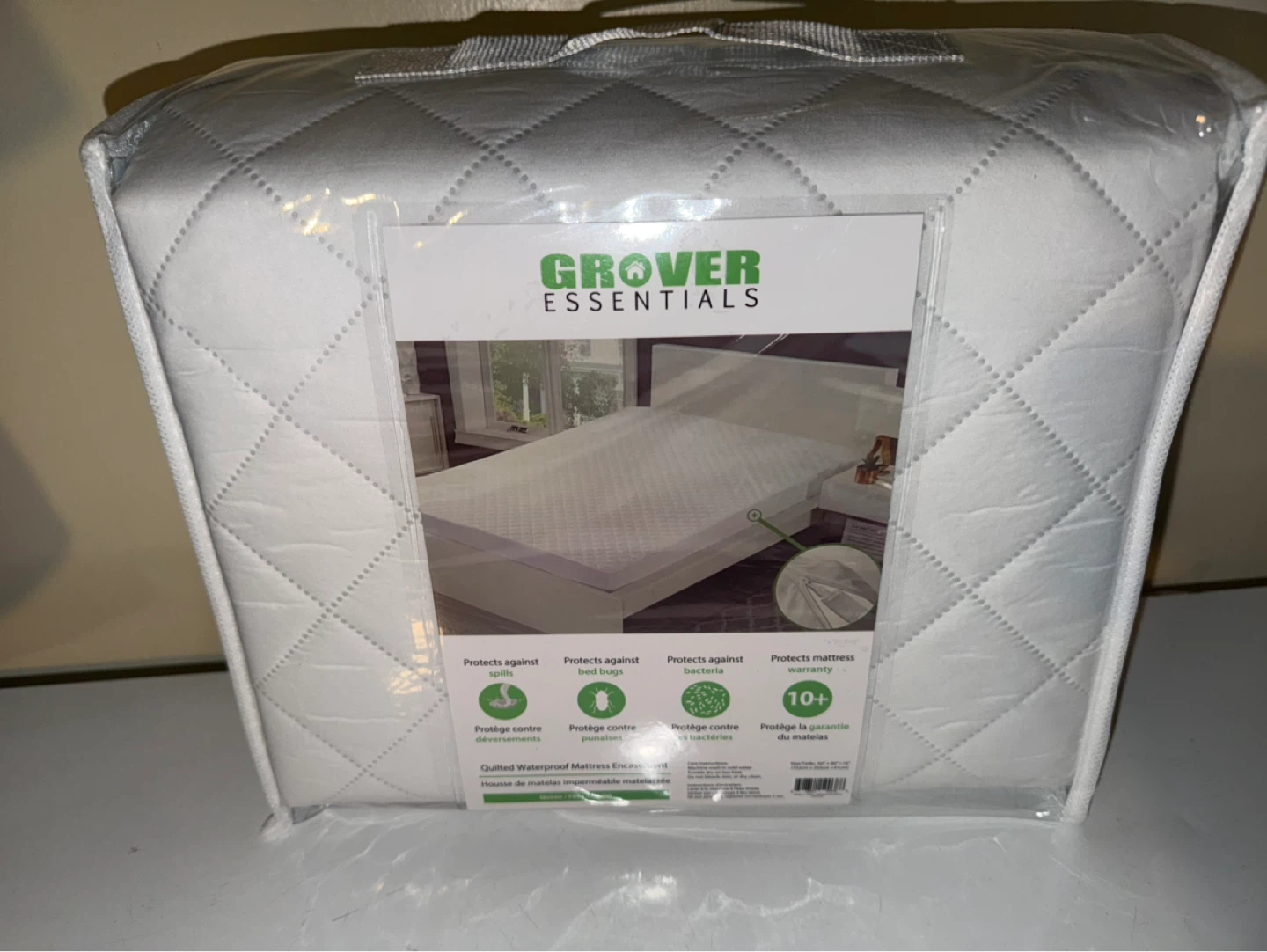 Grover Essentials Quilted Waterproof Mattress Encasement