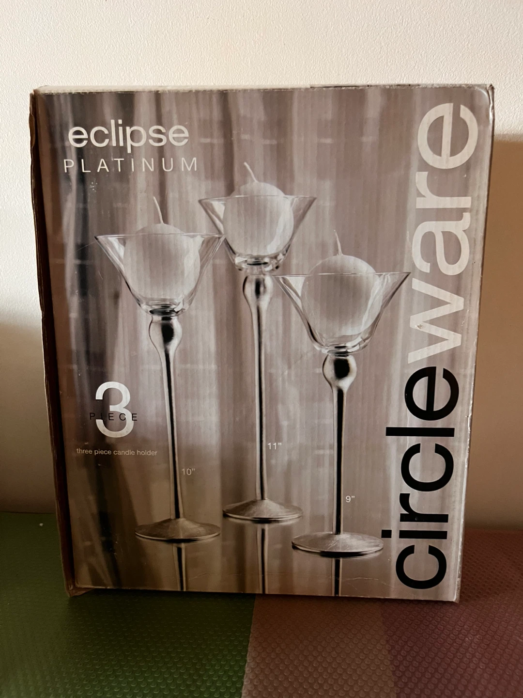 NEW 3-Piece Candle Holder Set