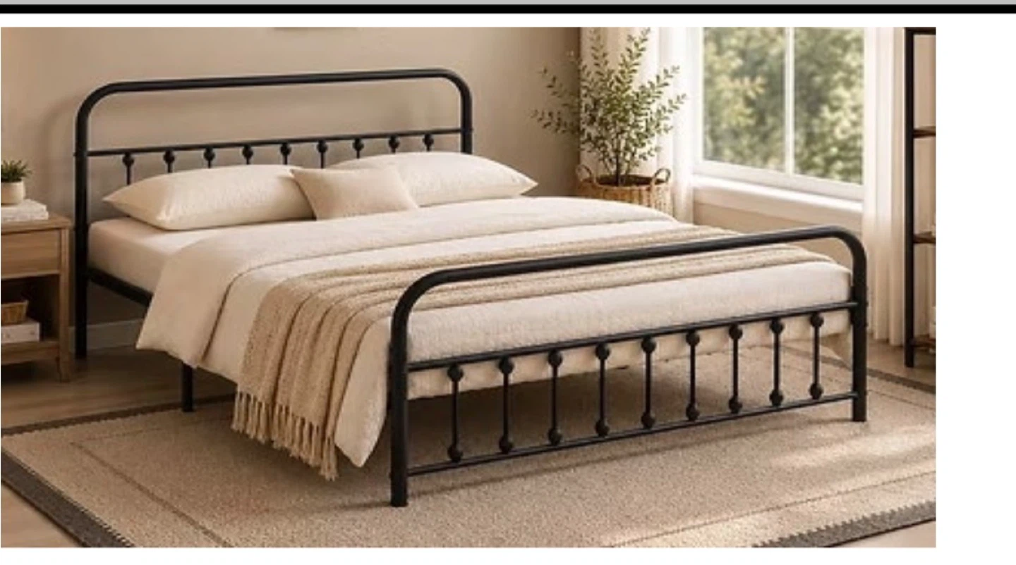 Black Metal Bed Frame