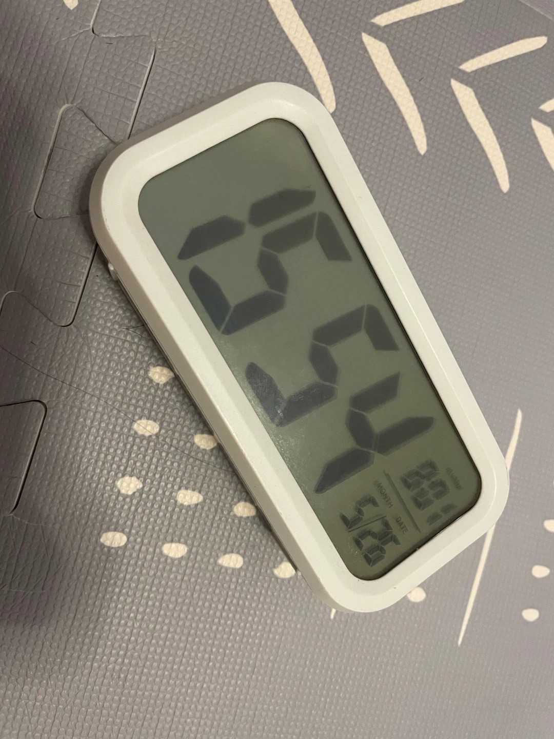 White Digital Alarm Clock⚽️