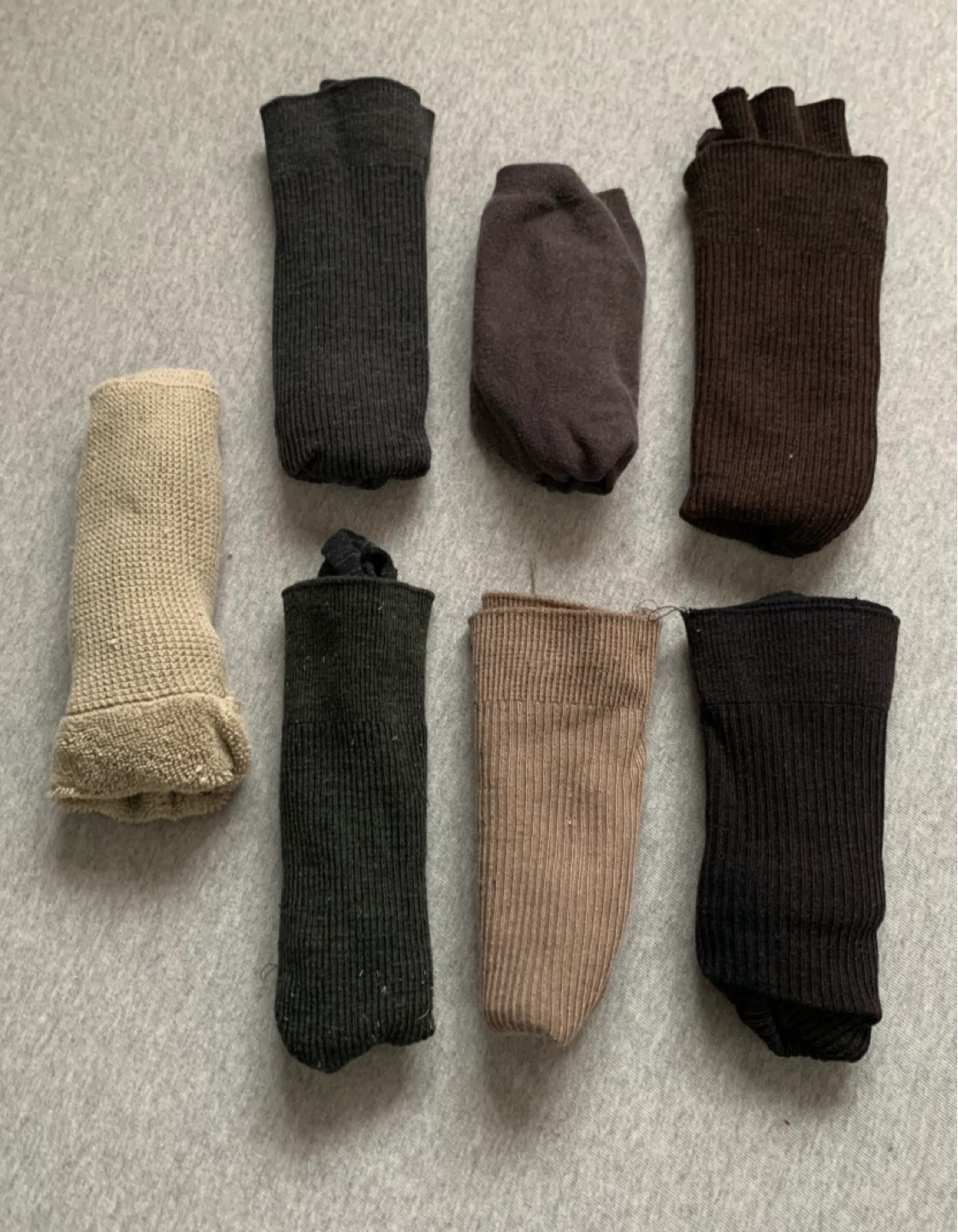 Bundle of 7 Men’s Earth Tone Coloured Socks ⚽️