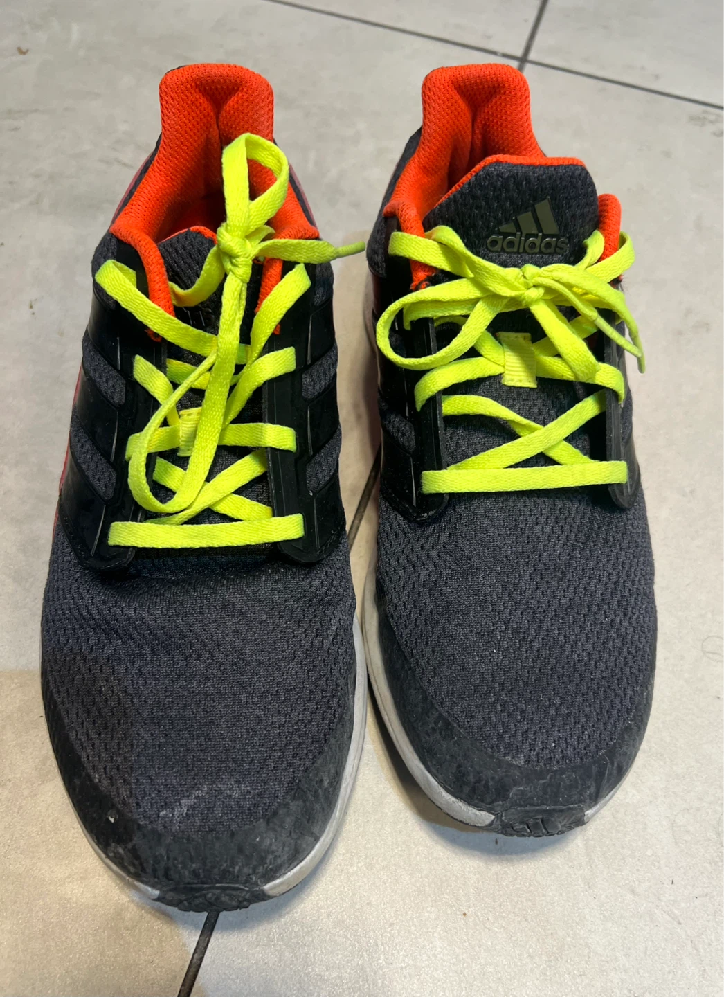 Adidas Running Shoes - Grey/Orange - Size 6 US