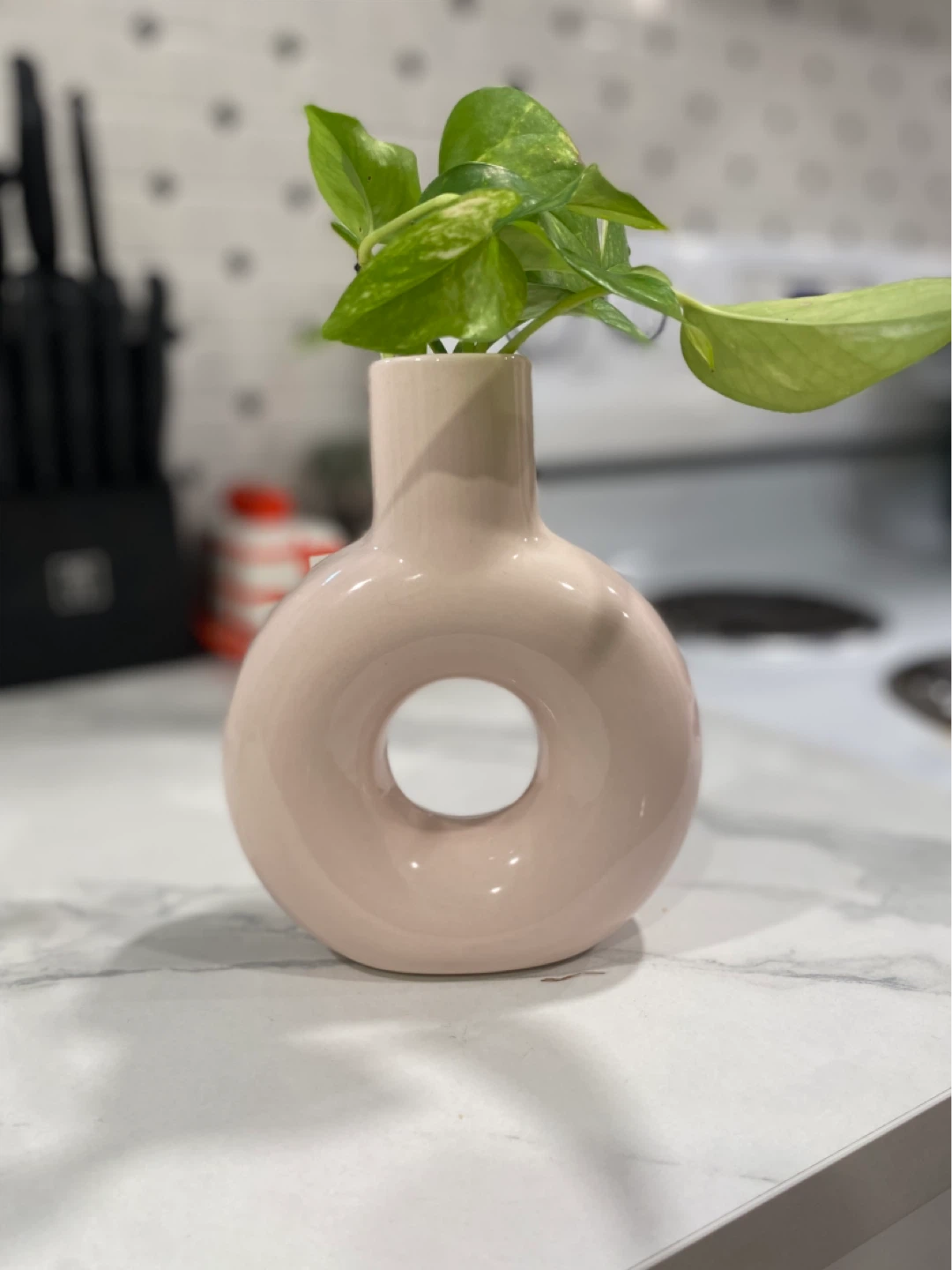 Light Pink Donut Vase - photo 3