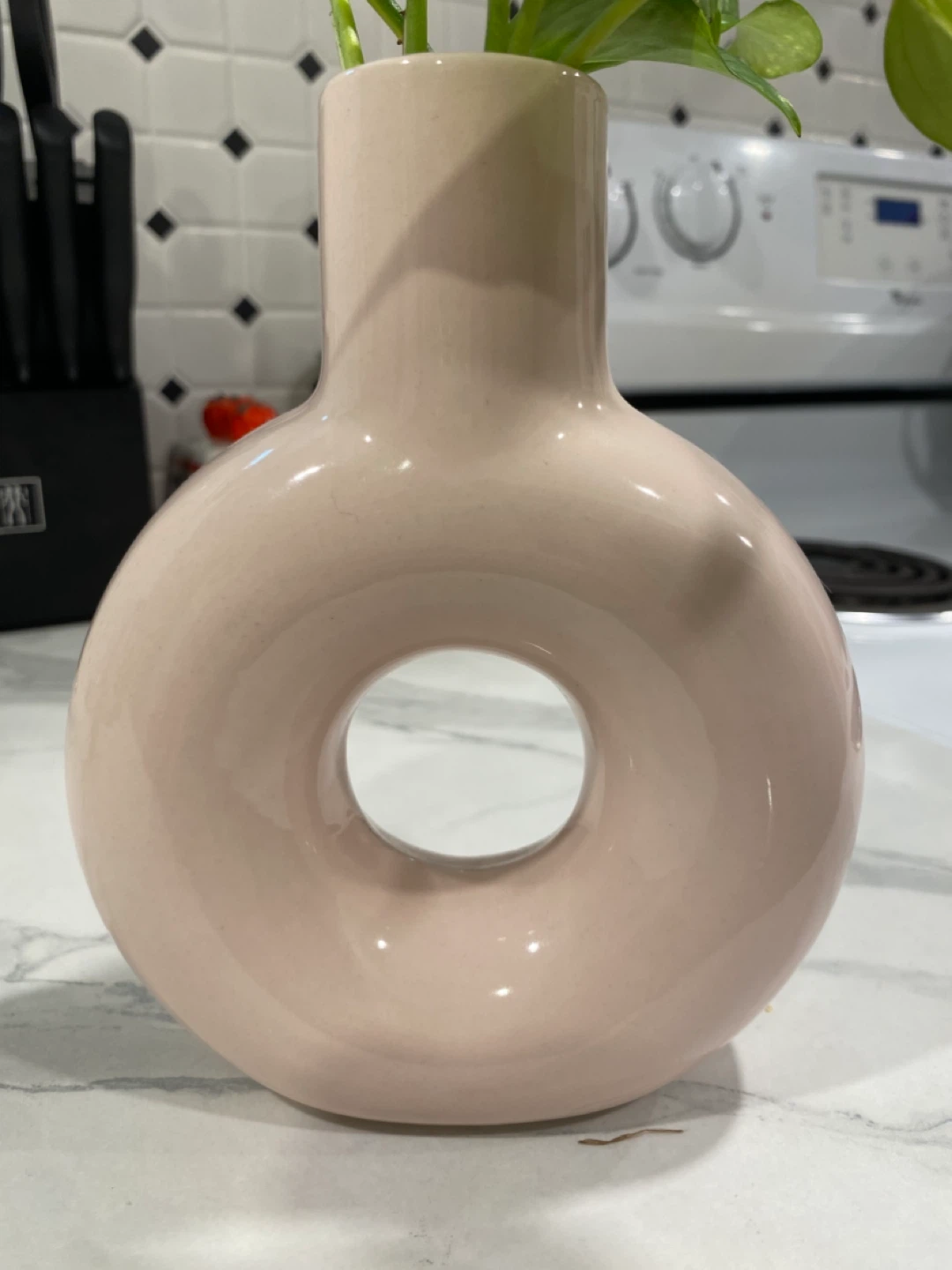 Light Pink Donut Vase