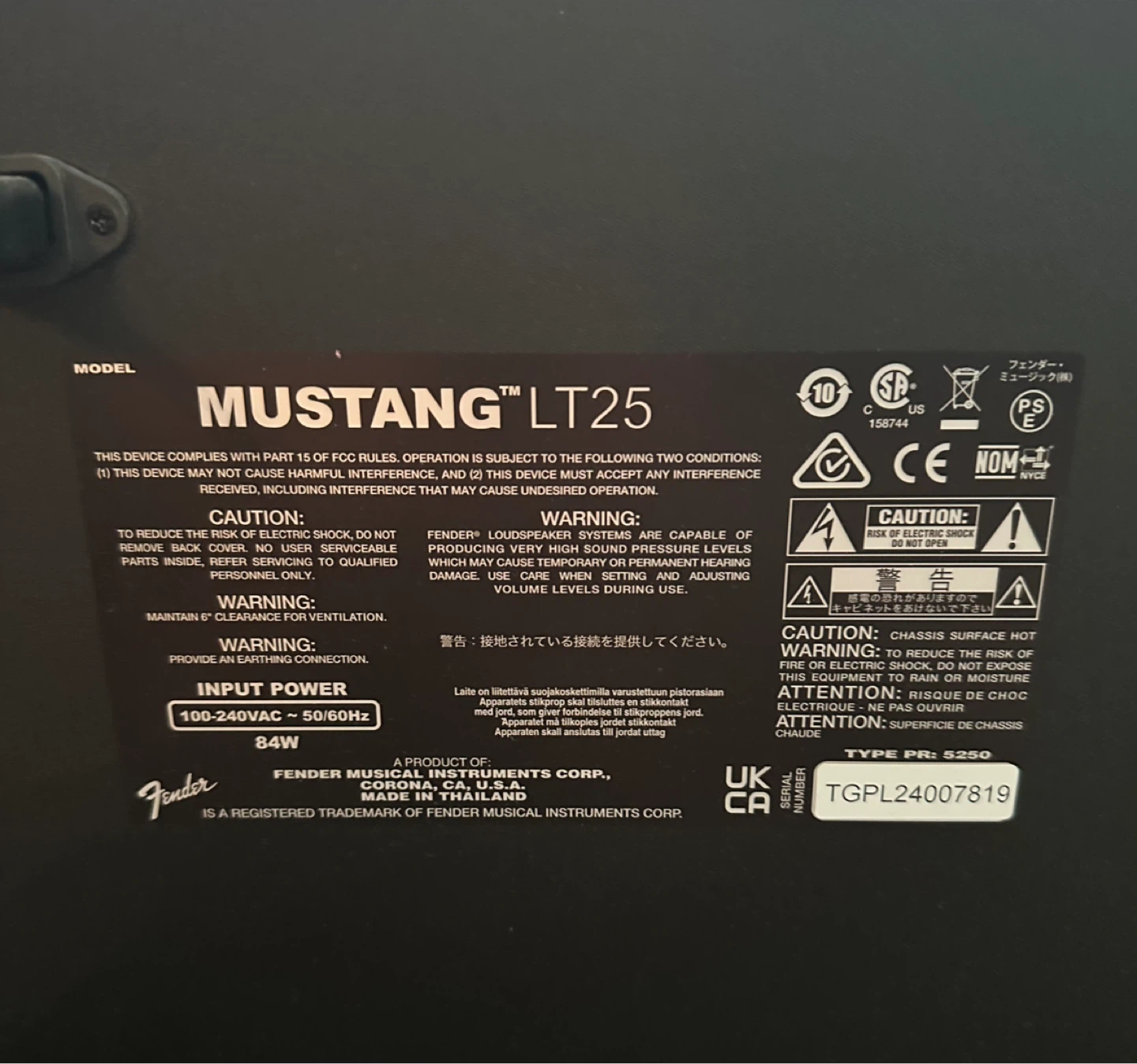 Fender Mustang LT25 amp - photo 3