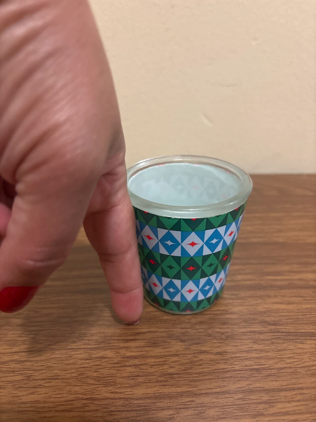 ⚽ Empty Glass Votive Holder