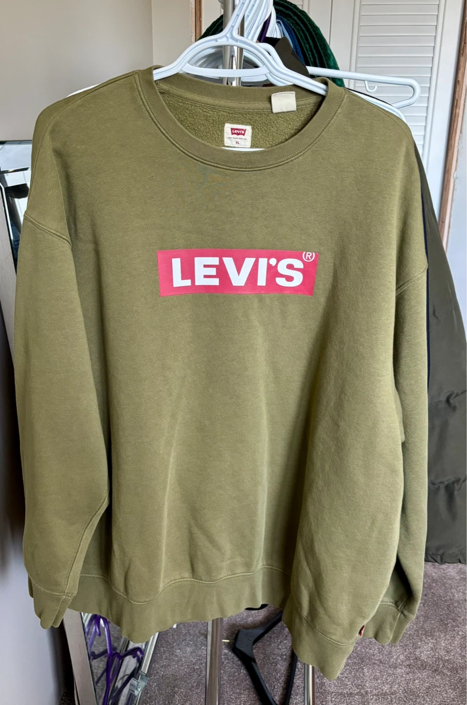 Levi's Crewneck Sweatshirt - XL - Olive Green