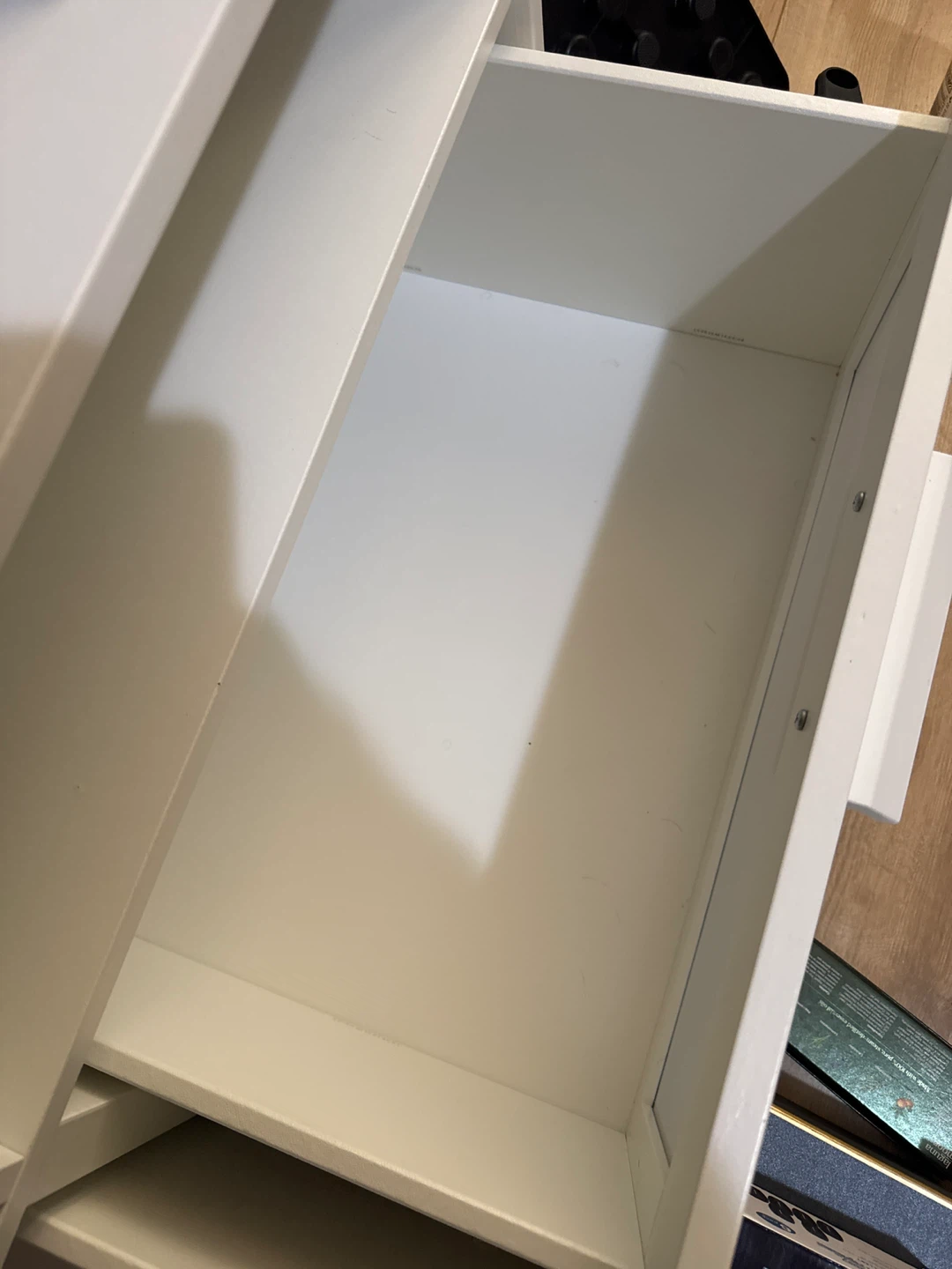 White Media Console with Drawers - photo 2