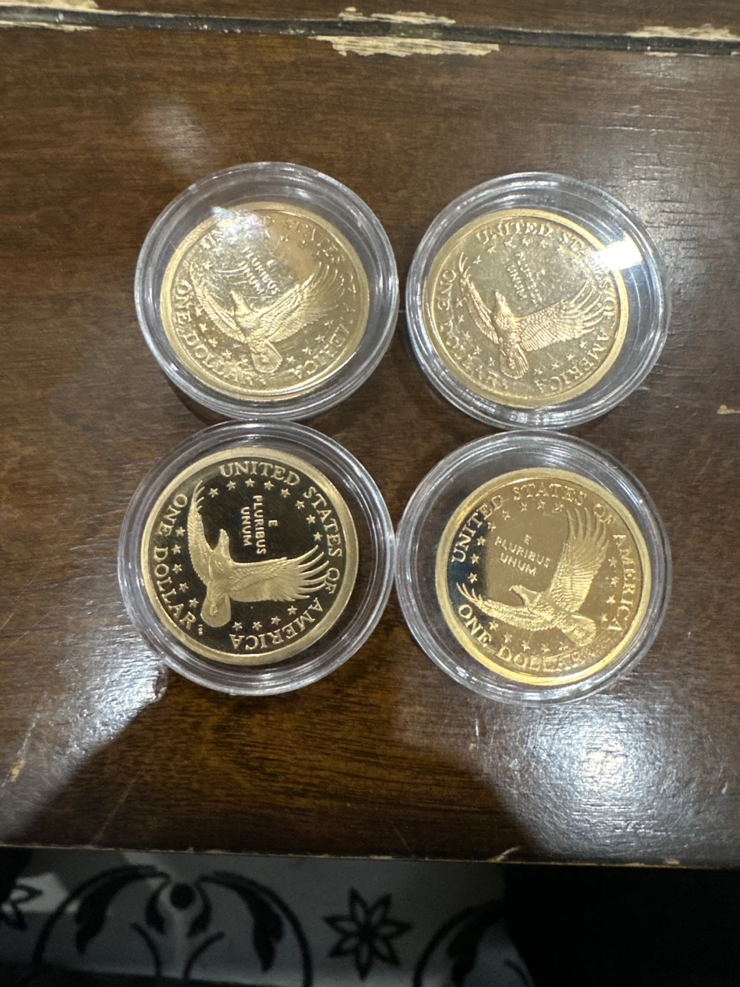 United States Proof Dollar Coins -4 - Coins in capsules