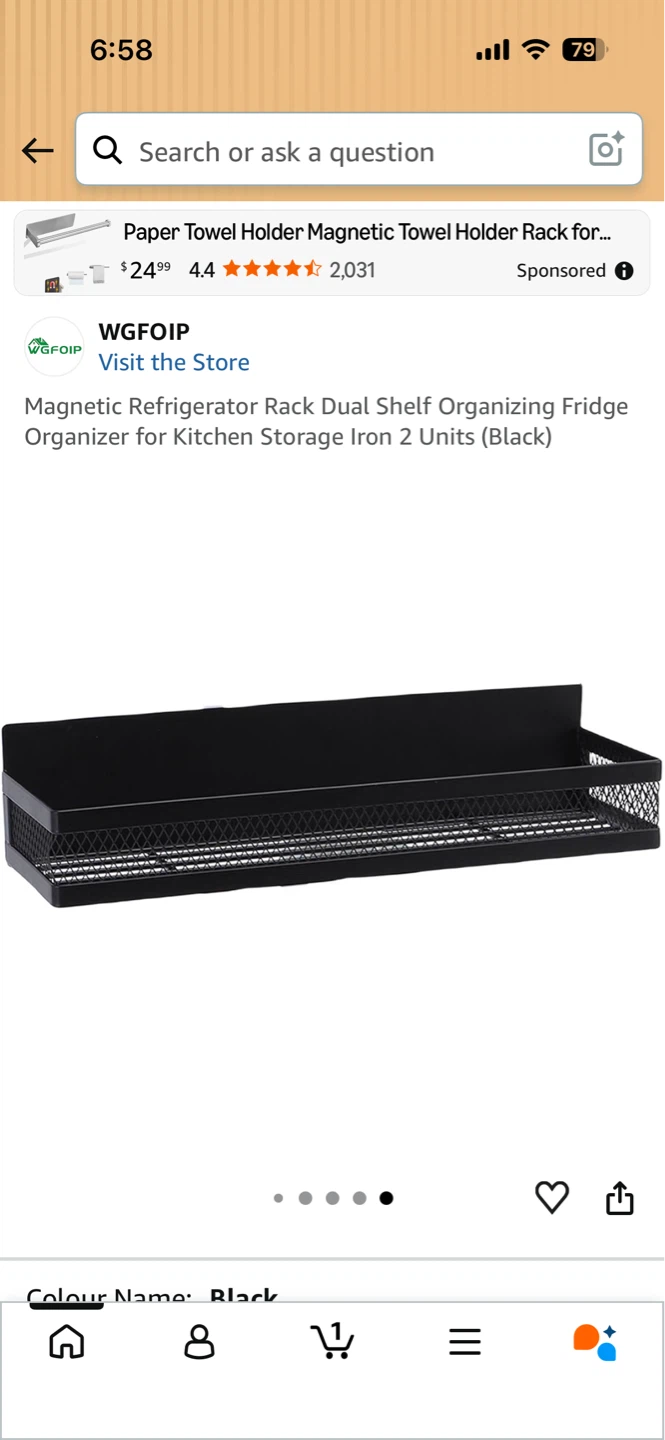 ⚽️WGFOIP Magnetic Spice Rack - Black - photo 2