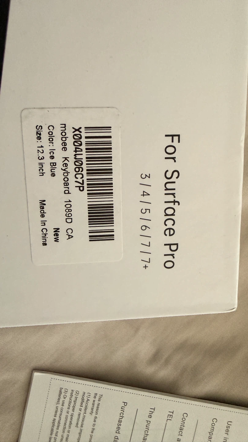 For Surface Pro 3/4/5/6/7+ mobee Keyboard 1089D CA - photo 3