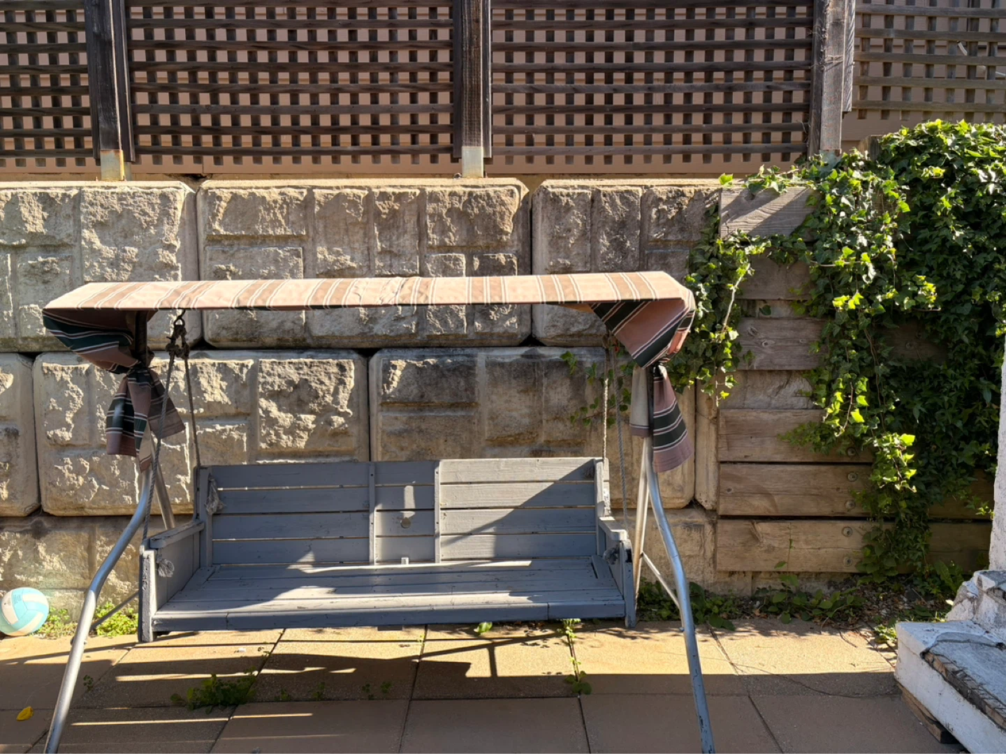 Patio Swing with Canopy