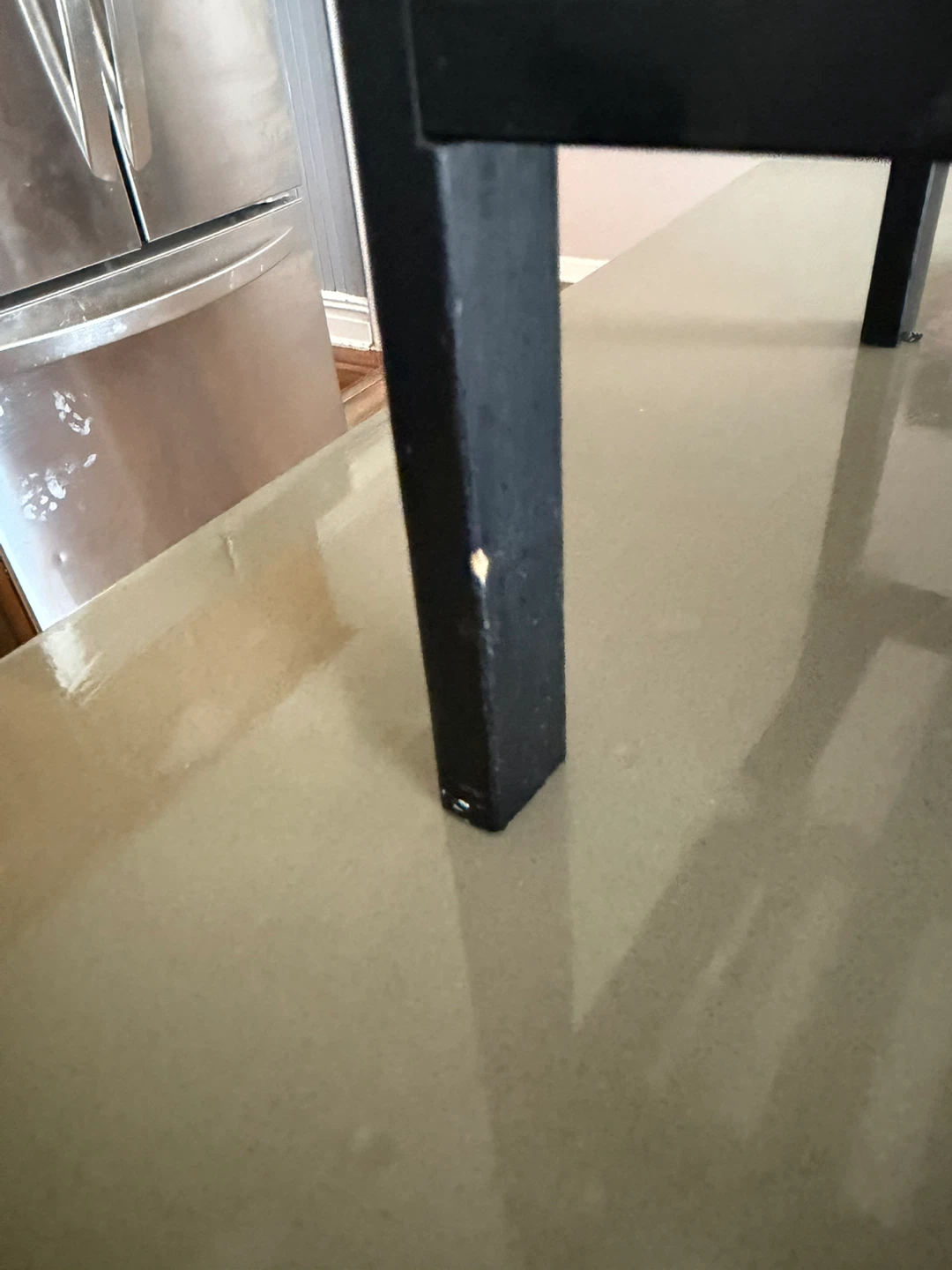 Black 2-Tier Metal Shelf Unit (needs screws tightened) - photo 5