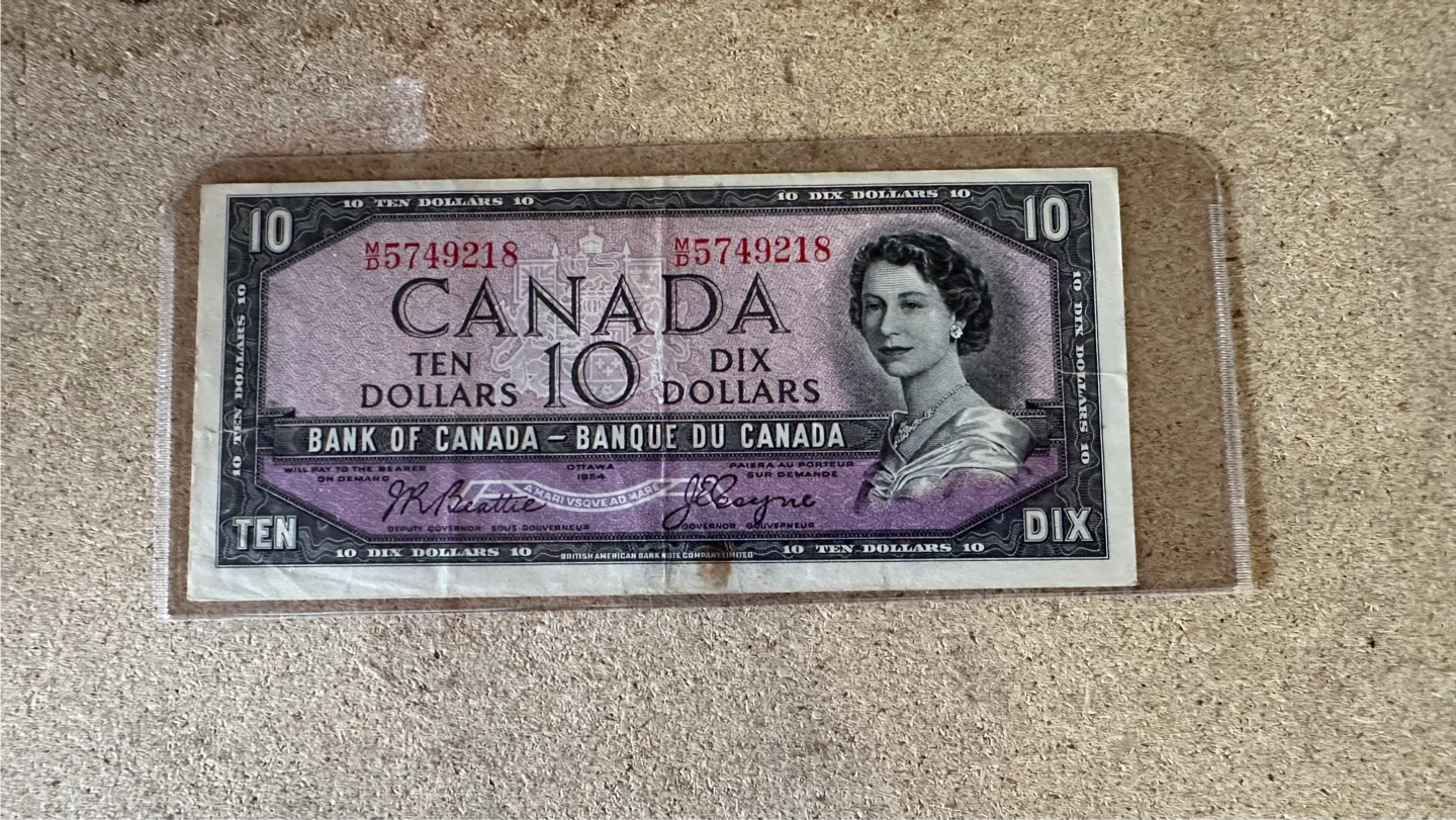 Bank of Canada 10 Dollars Bill