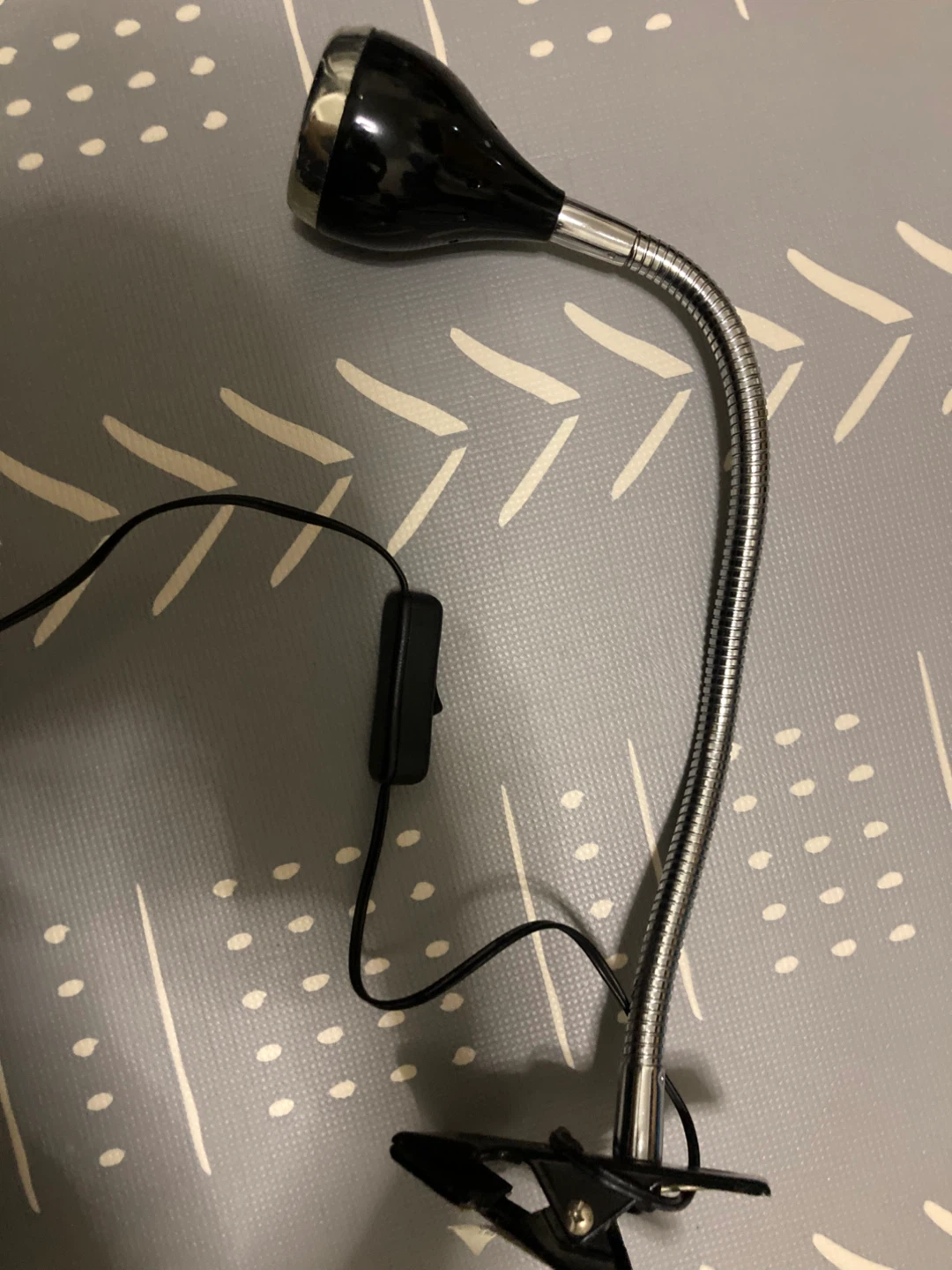 Black Clip-On Gooseneck Desk Lamp⚽️ - photo 2