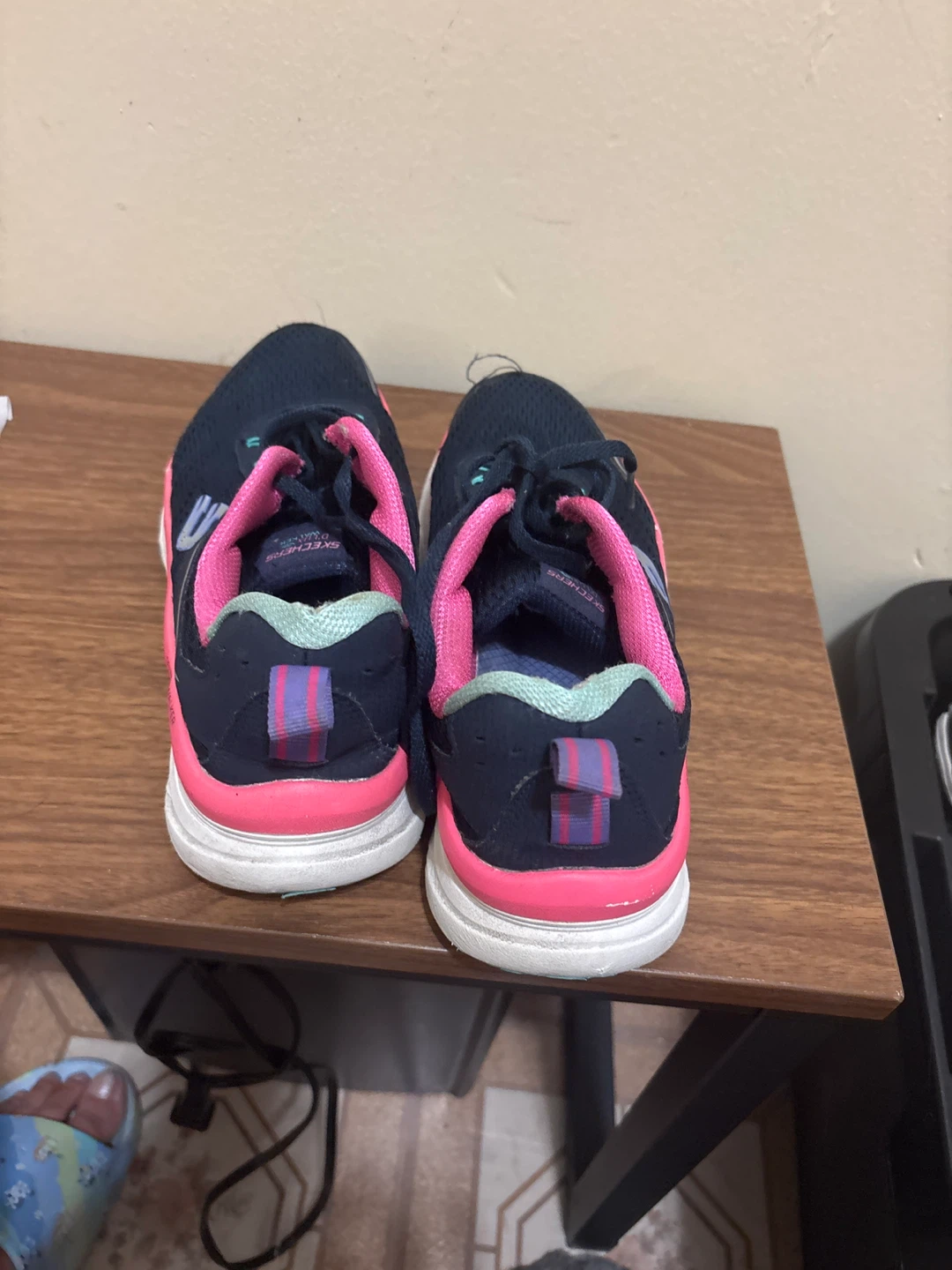 S ⚽ kechers Navy Pink Girls Running Shoes - photo 3