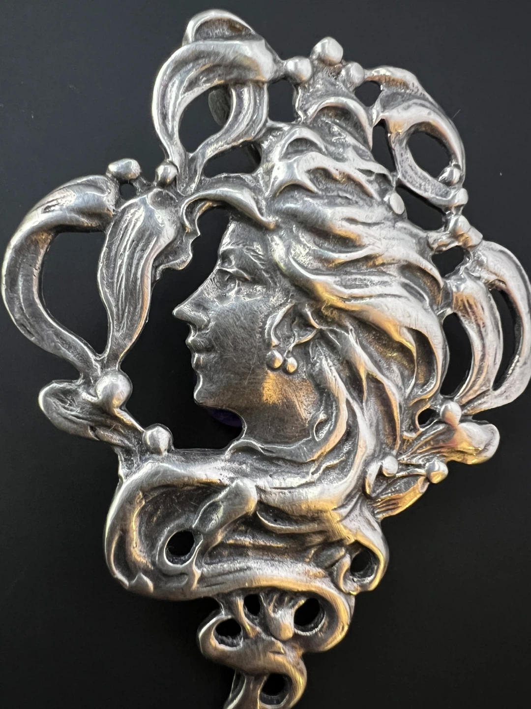 Vintage Art Nouveau Revival 925 Pendant-Brooch - photo 2