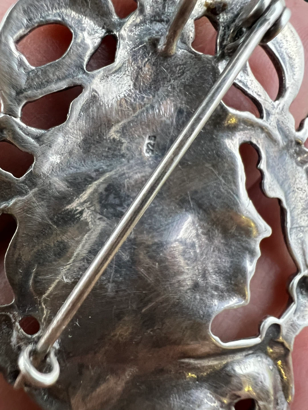 Vintage Art Nouveau Revival 925 Pendant-Brooch - photo 5